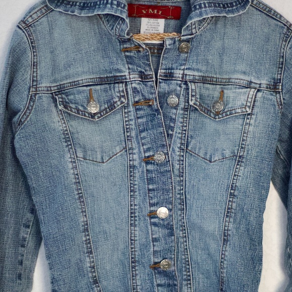 YMI Cropped Denim Jean Jacket S - Picture 4 of 9